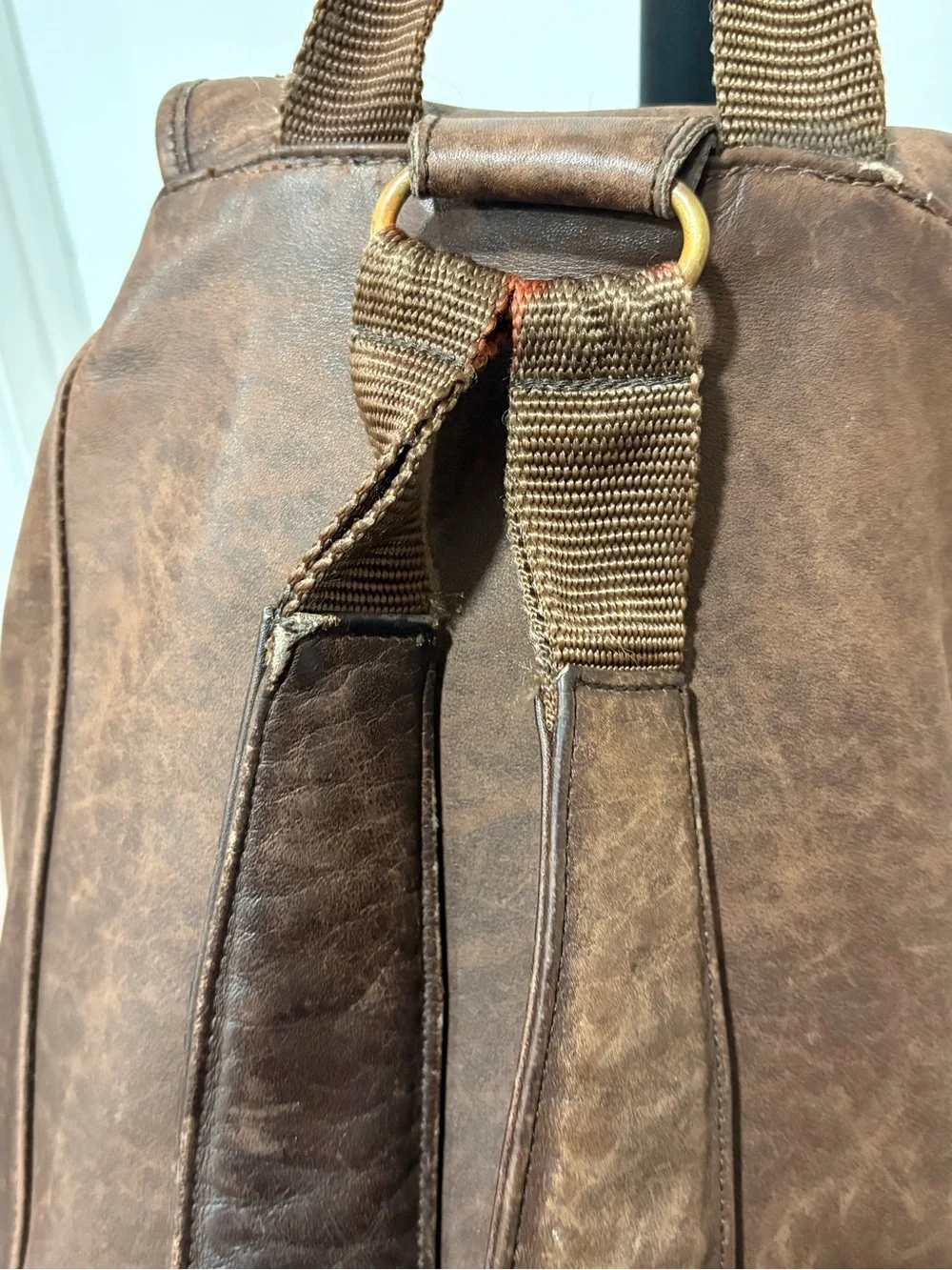 Beautiful Vintage Coach All Leather Rich Tan Backpack 0529